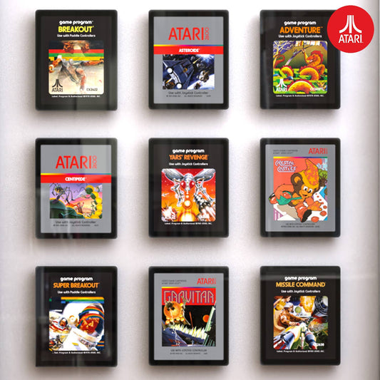 Official Atari 3D Wall Art - Cartridge Collection Retrotreasures