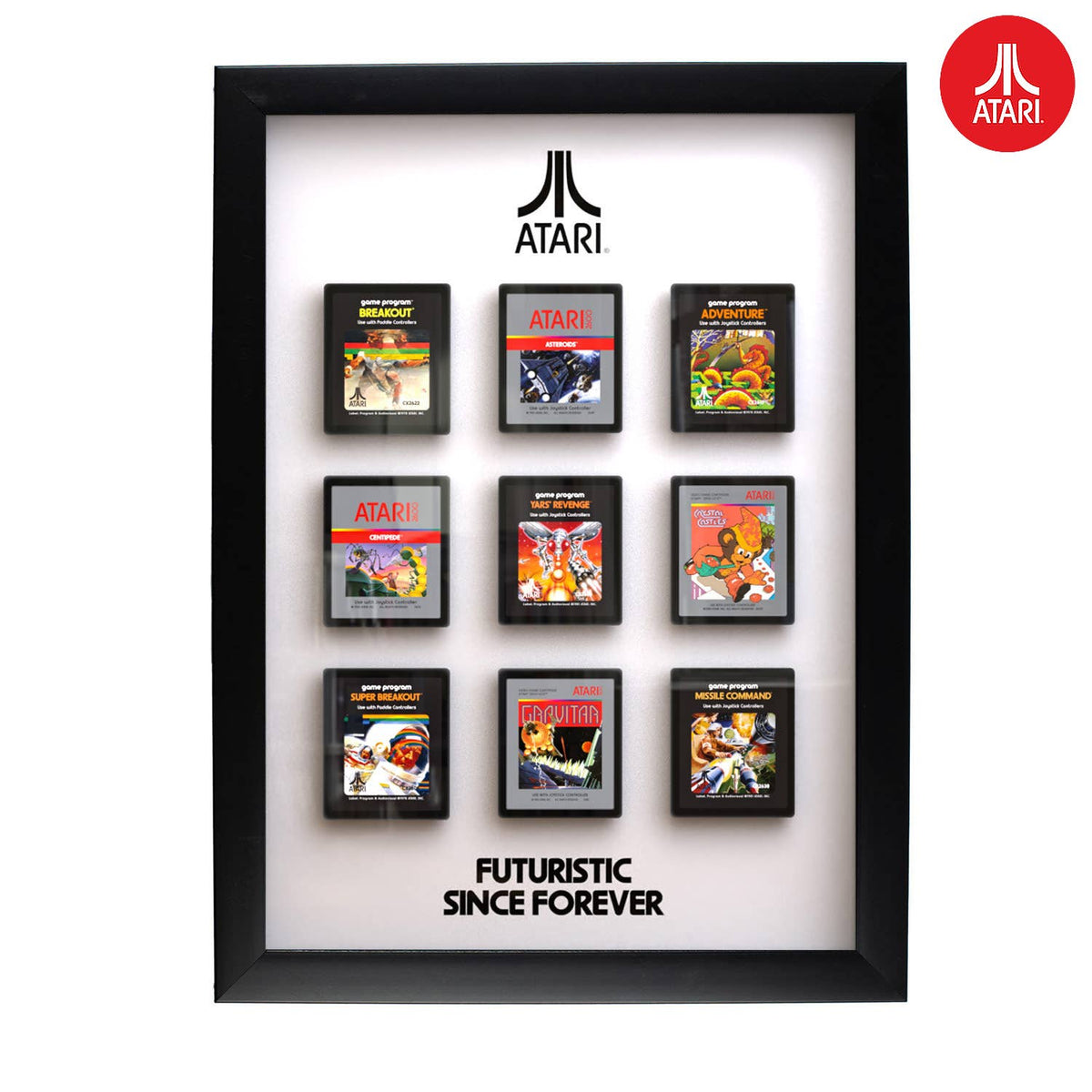 Official Atari 3D Wall Art - Cartridge Collection Retrotreasures