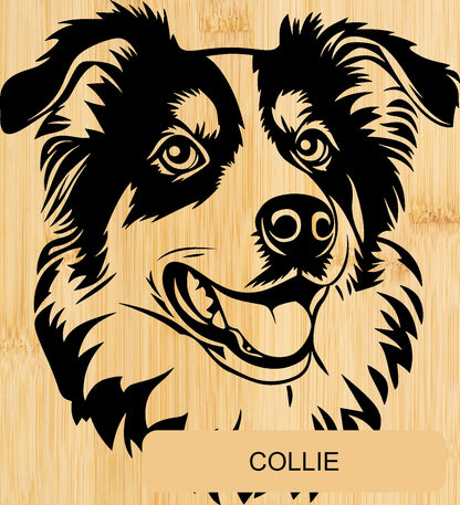 Personalised Bamboo Phone Stand – Engraved Dog Breed Portrait & Name | Bone Design