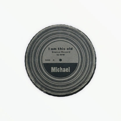 Personalised slate retro coaster Retrotreasures