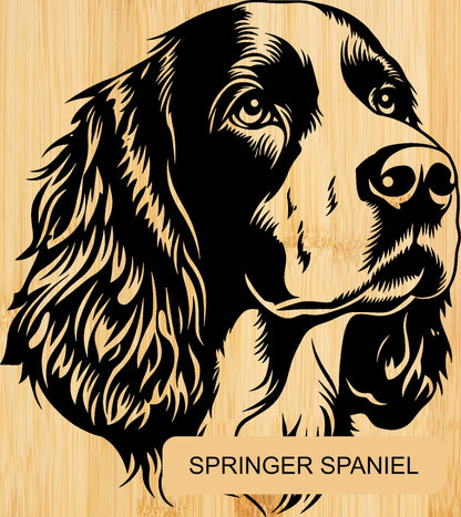 Personalised Bamboo Phone Stand – Engraved Dog Breed Portrait & Name | Bone Design