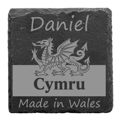 Personalised slate country coaster Retrotreasures