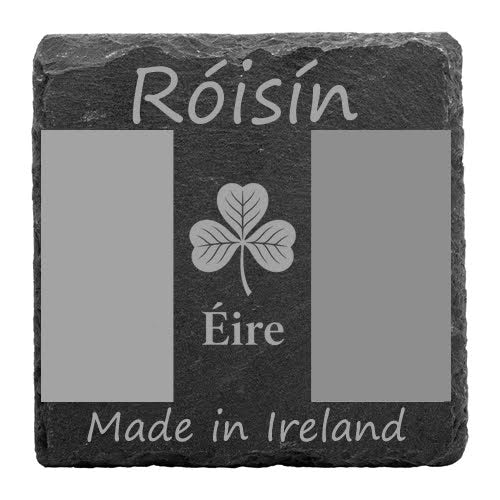 Personalised slate country coaster Retrotreasures
