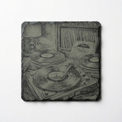 Slate retro,hip hop, music, 70s, 80s themed coasters. Various options Retrotreasures