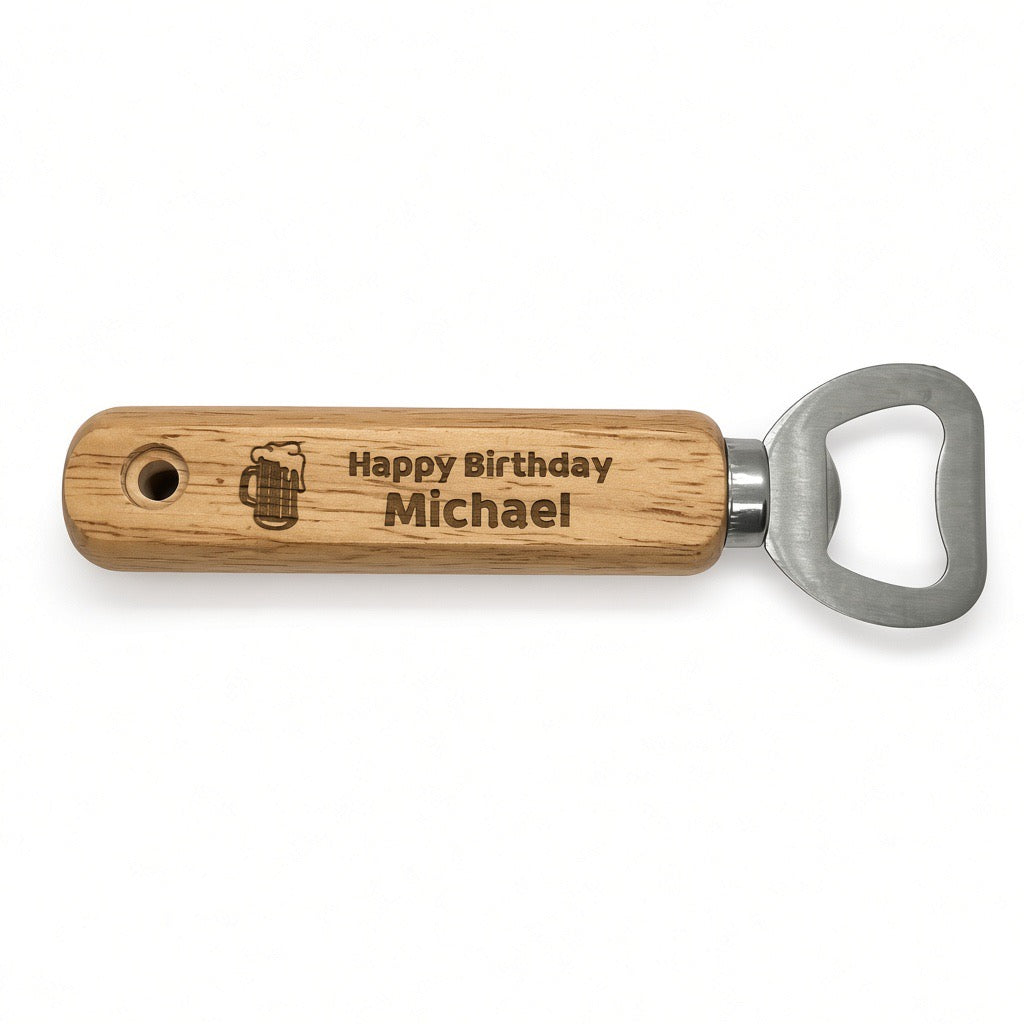 Personalised bottle opener Retrotreasures