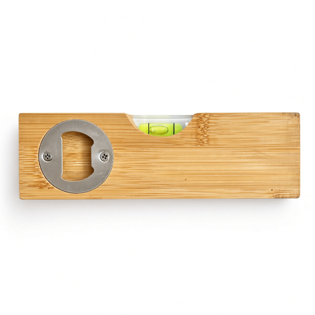Personalised Spirit Level Bottle Opener – Laser Engraved | Wooden Handle | Custom Text Retrotreasures.co.uk