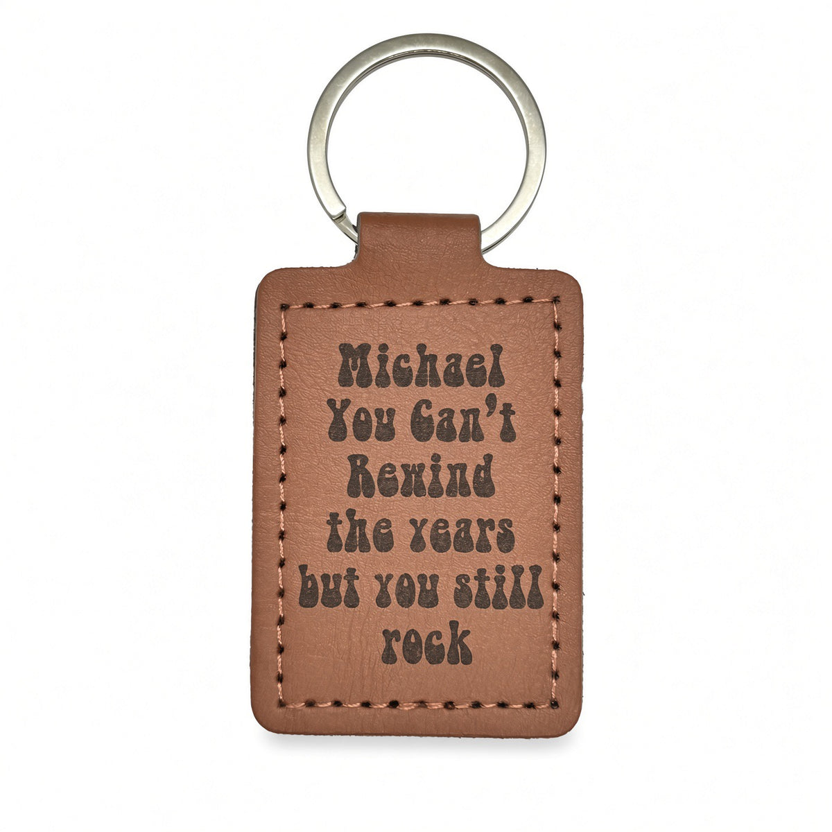 Personalised PU Leather Cassette Keychain – Engraved Retro Tape & Custom Message Retrotreasures.co.uk