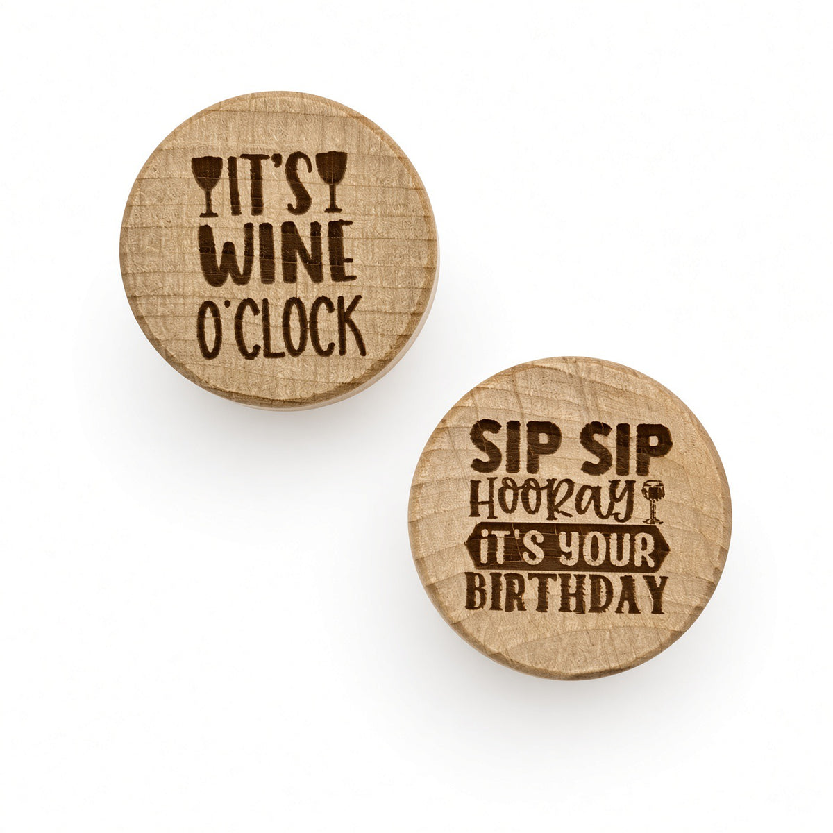 Fun Engraved Wine Stoppers – Novelty Gift for Wine Lovers | Pack of 2 Retrotreasures.co.uk
