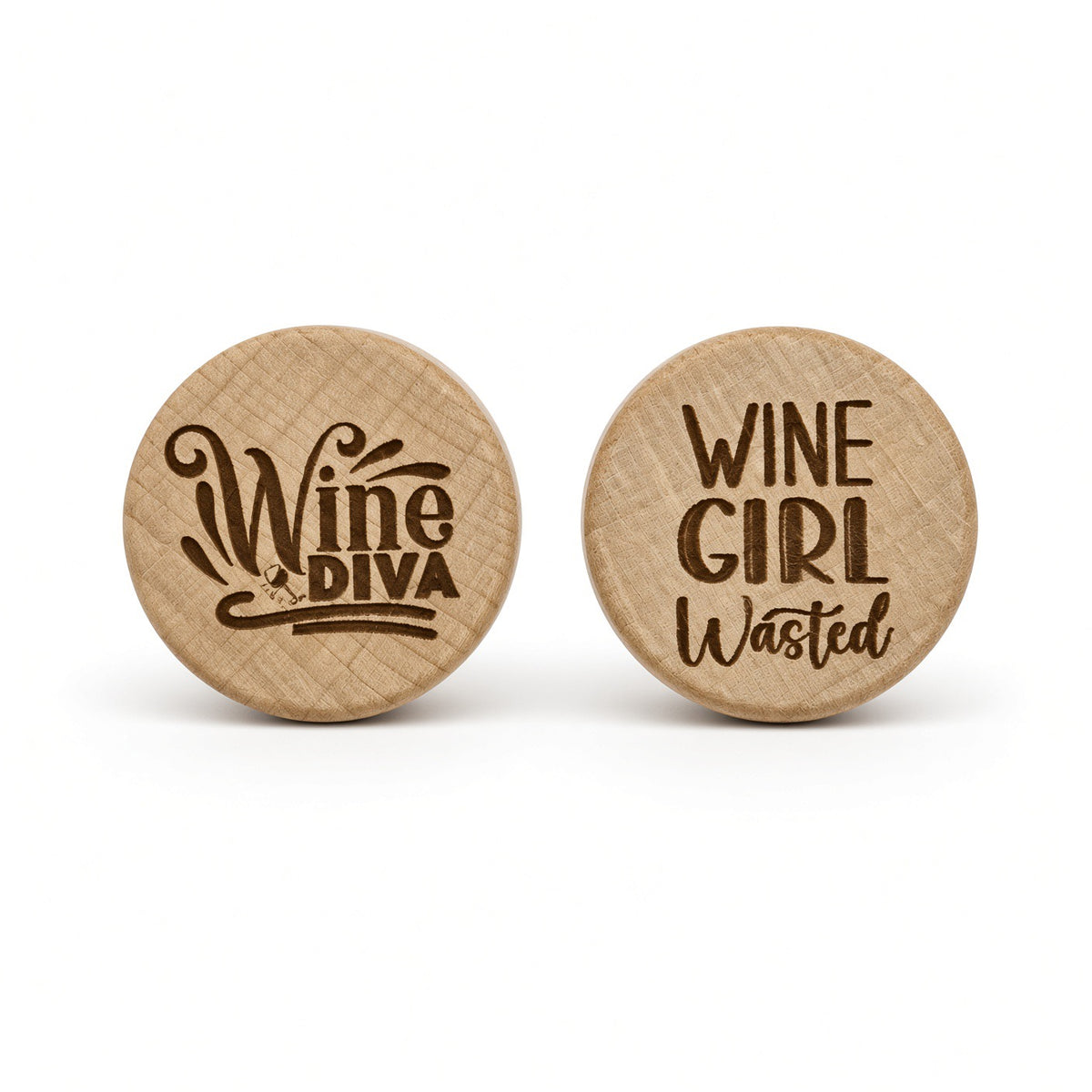 Fun Engraved Wine Stoppers – Novelty Gift for Wine Lovers | Pack of 2 Retrotreasures.co.uk