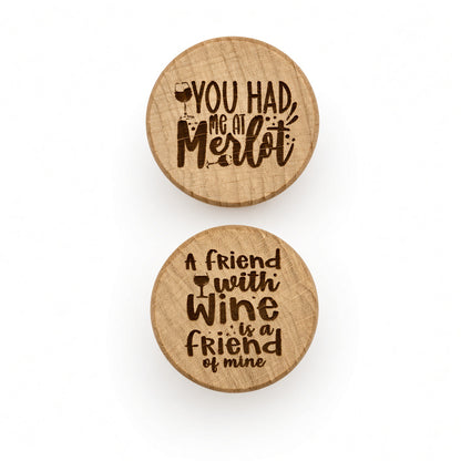 Fun Engraved Wine Stoppers – Novelty Gift for Wine Lovers | Pack of 2 Retrotreasures.co.uk