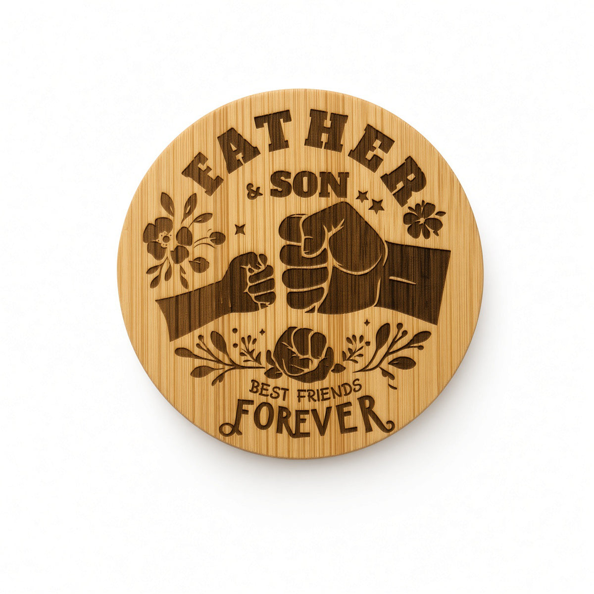 Father’s Day Bamboo Magnetic Beer, Bottle Opener – Daddy & Daughter Best Friends Forever