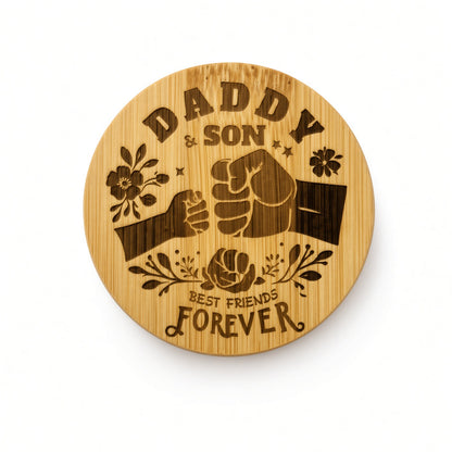 Father’s Day Bamboo Magnetic Beer, Bottle Opener – Daddy & Daughter Best Friends Forever