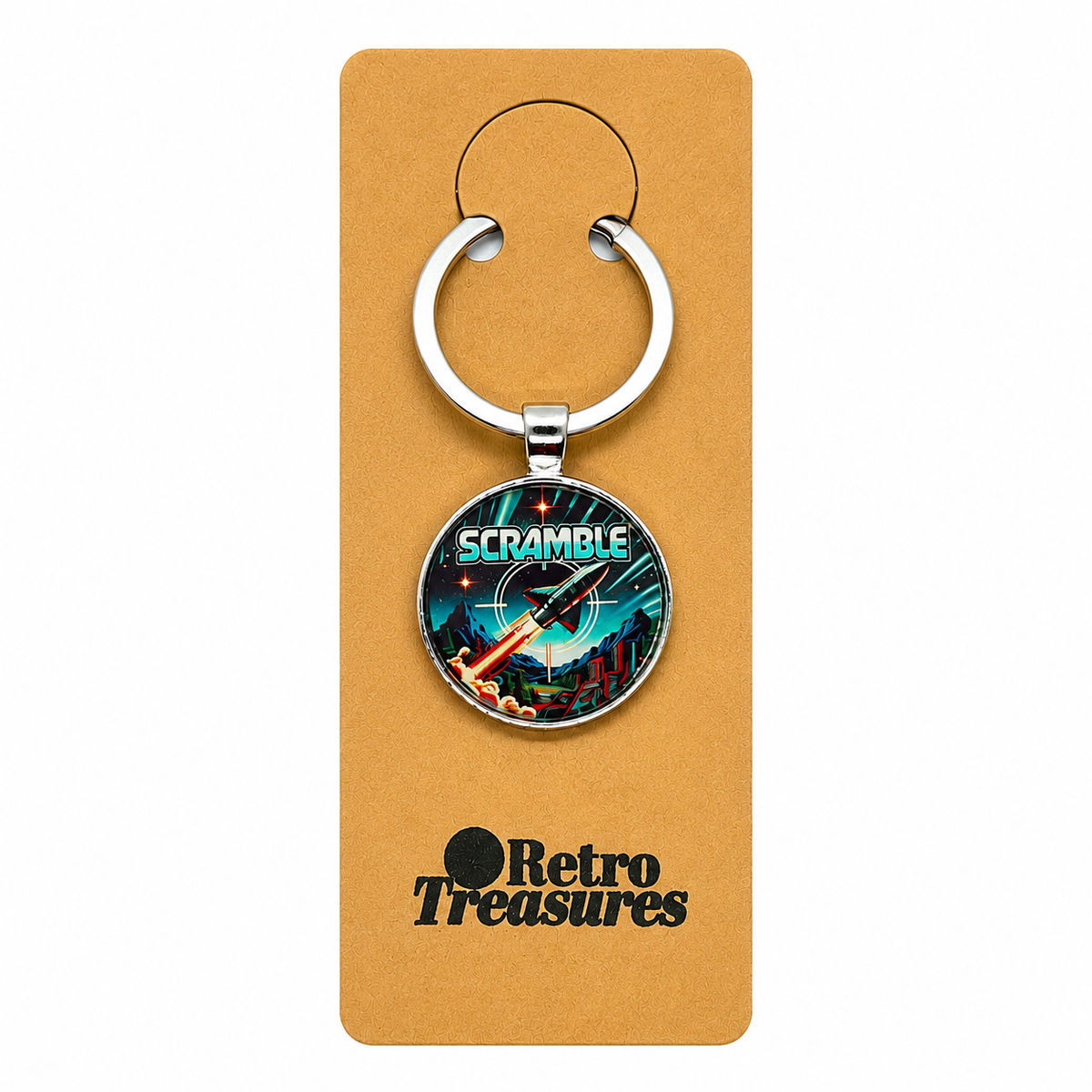 Retro themed 1980s arcade game keychains Retrotreasures