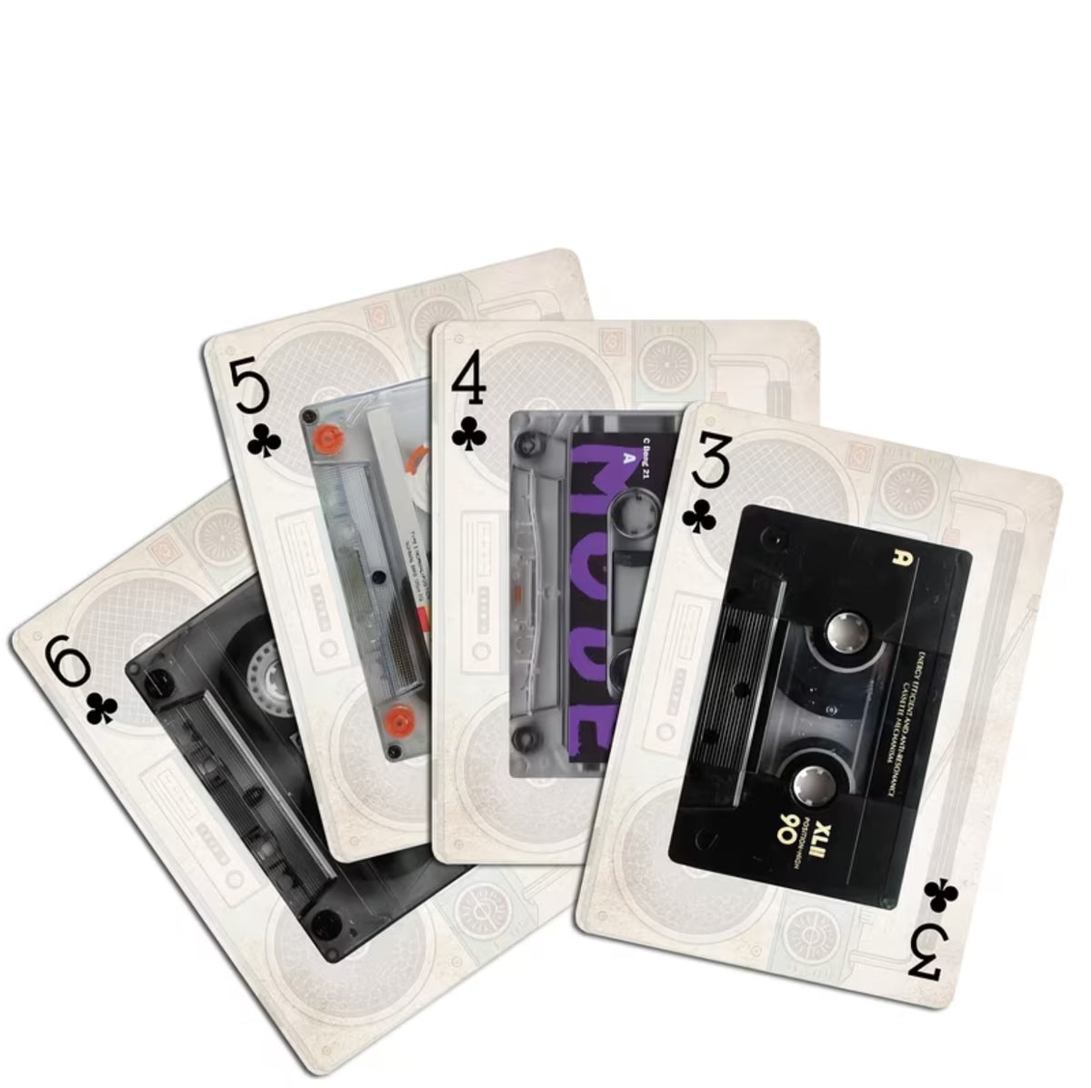Retro Cassette Playing Cards, 80s/90s Music Deck with Box Retrotreasures