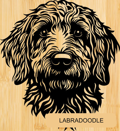 Personalised Bamboo Phone Stand – Engraved Dog Breed Portrait & Name | Bone Design