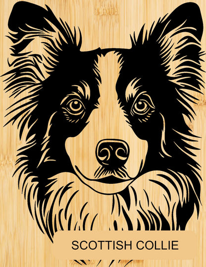 Personalised Bamboo Phone Stand – Engraved Dog Breed Portrait & Name | Bone Design