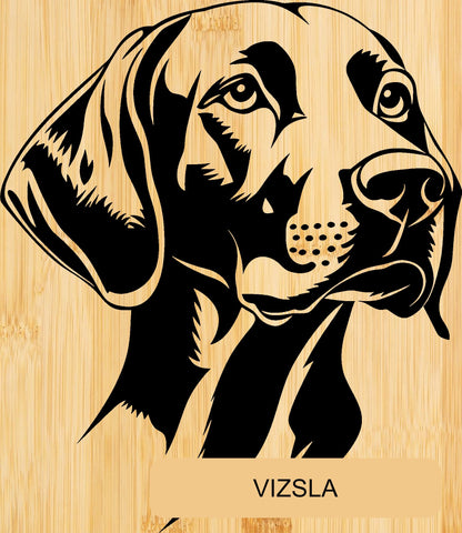 Personalised Bamboo Phone Stand – Engraved Dog Breed Portrait & Name | Bone Design