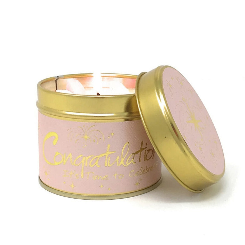 Congratulations! Scented Candle Tin Retrotreasures