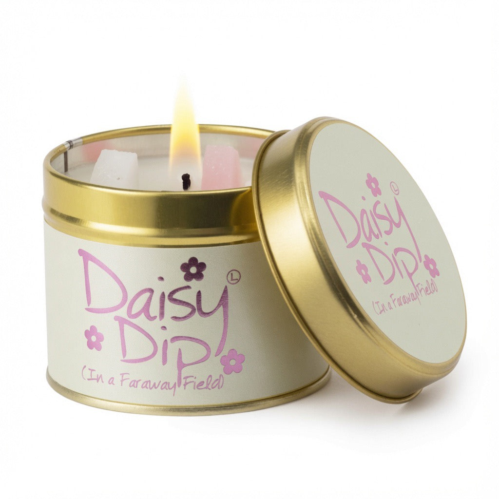 Daisy Dip Scented Candle Tin Retrotreasures