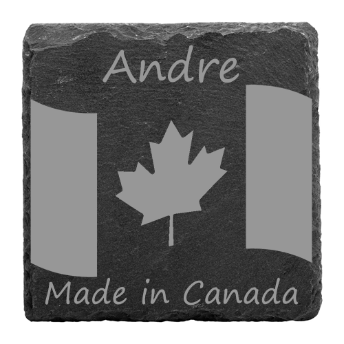 Personalised slate country coaster Retrotreasures