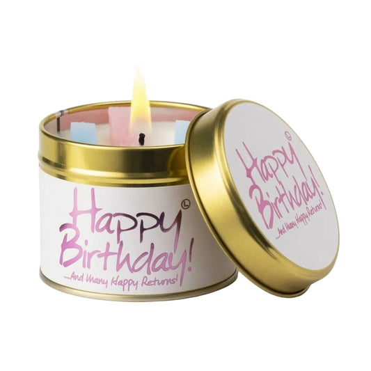 Happy Birthday Scented Candle Tin Retrotreasures