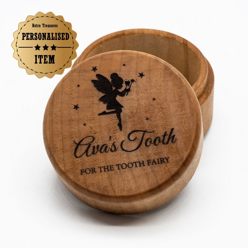 Personalised tooth keepsake box Retrotreasures