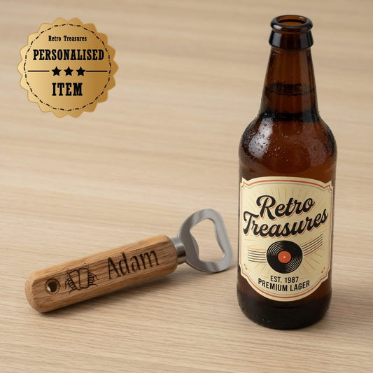 Personalised bottle opener Retrotreasures