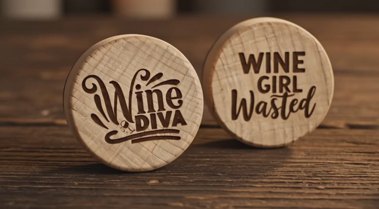 Fun Engraved Wine Stoppers – Novelty Gift for Wine Lovers | Pack of 2 Retrotreasures.co.uk
