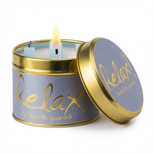 Relax Scented Candle Tin Retrotreasures