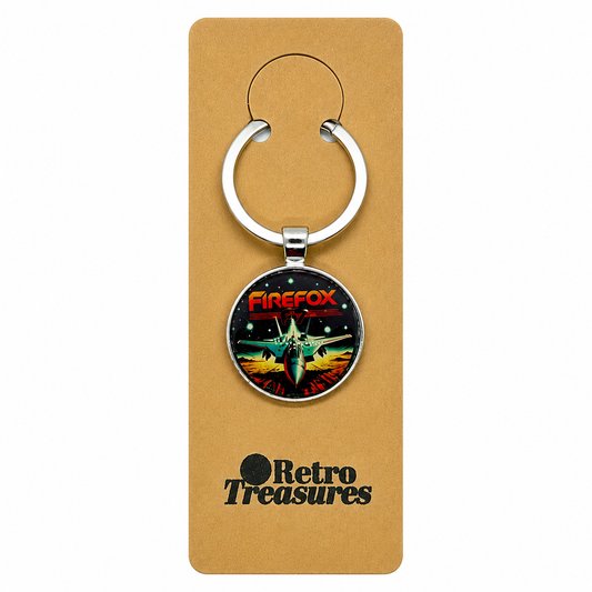 Retro themed 1980s arcade game keychains Retrotreasures