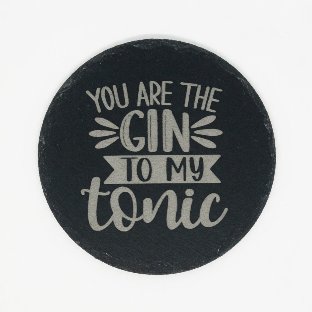 Slate alcohol themed coasters. Various options. Retrotreasures
