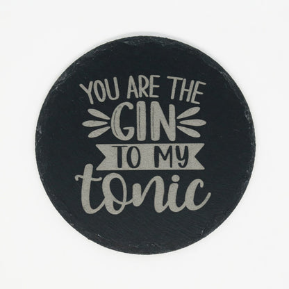 Slate alcohol themed coasters. Various options. Retrotreasures