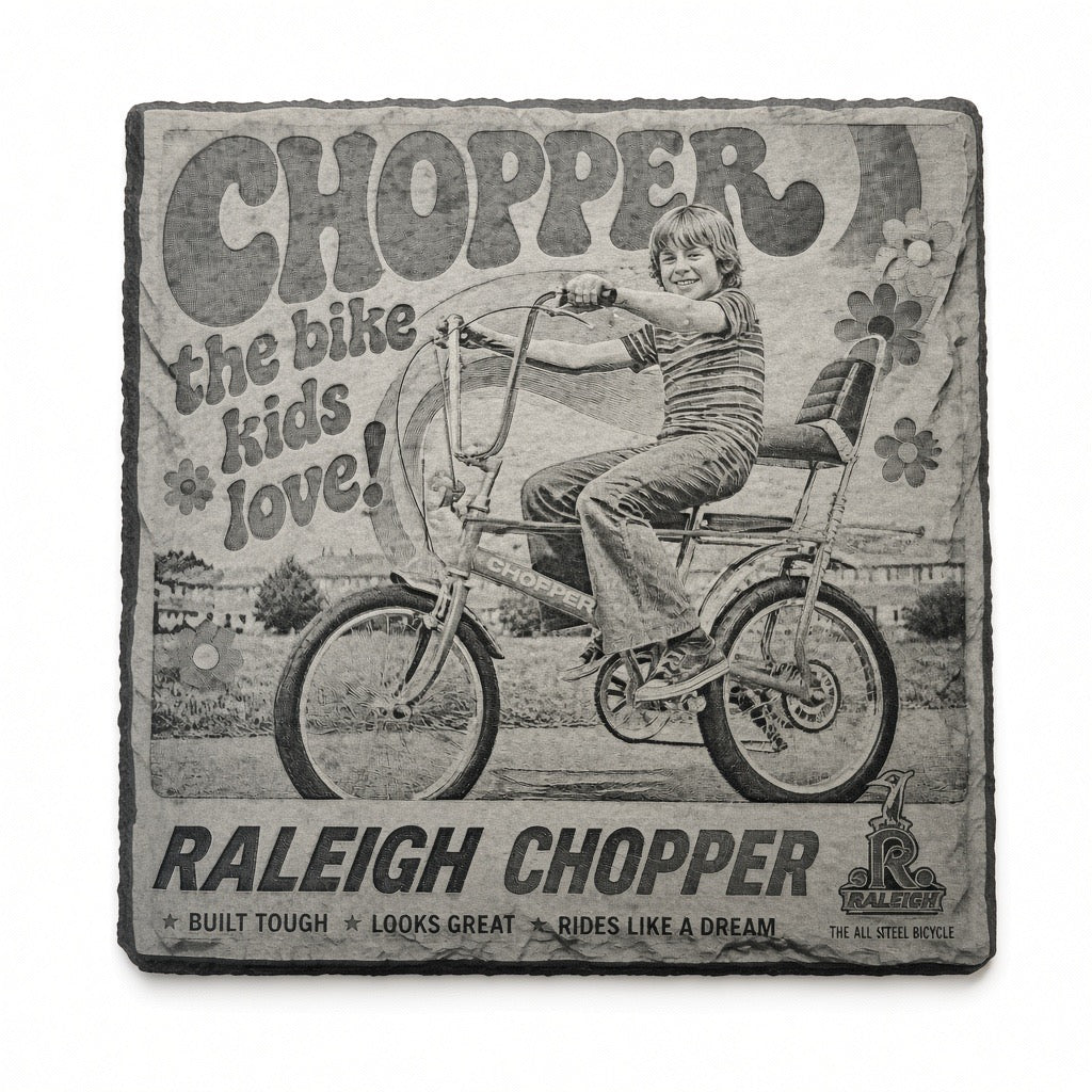 Slate retro,hip hop, music, 70s, 80s themed coasters. Various options Retrotreasures