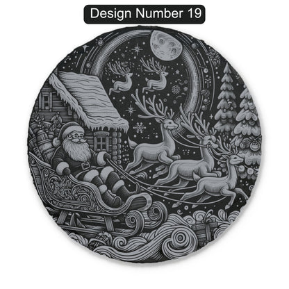 Christmas Engraved Slate Coasters – Bavarian Village, Santa & Winter Scenes