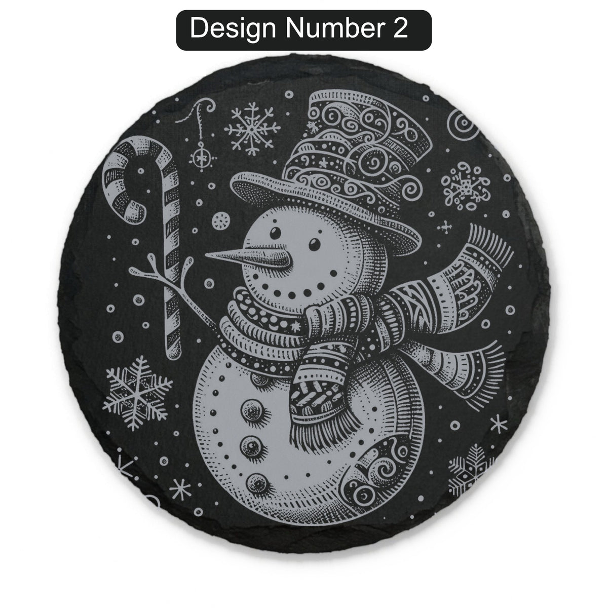 Christmas Engraved Slate Coasters – Bavarian Village, Santa & Winter Scenes
