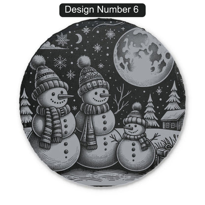 Christmas Engraved Slate Coasters – Bavarian Village, Santa & Winter Scenes